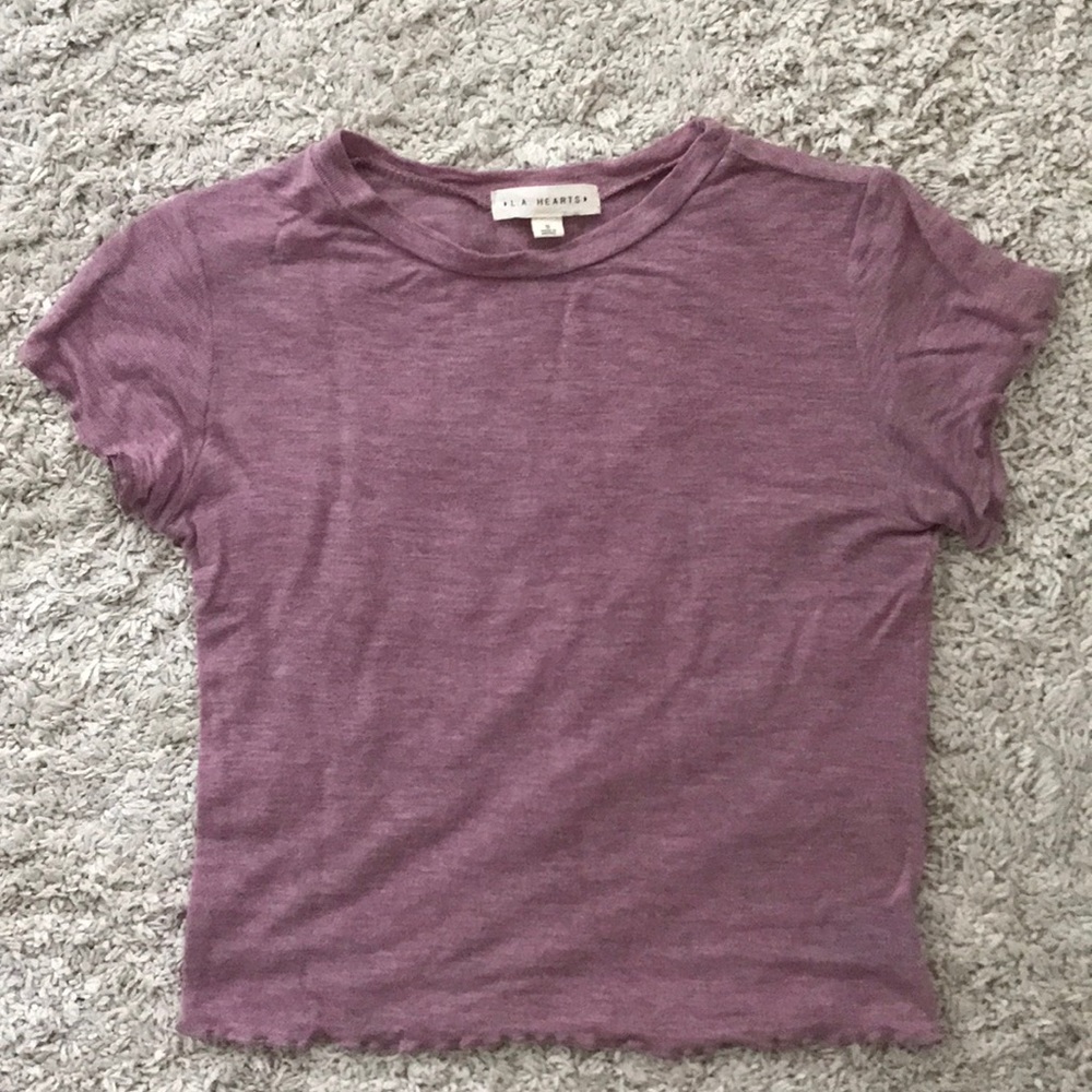 LA Hearts Ruffled T-shirt